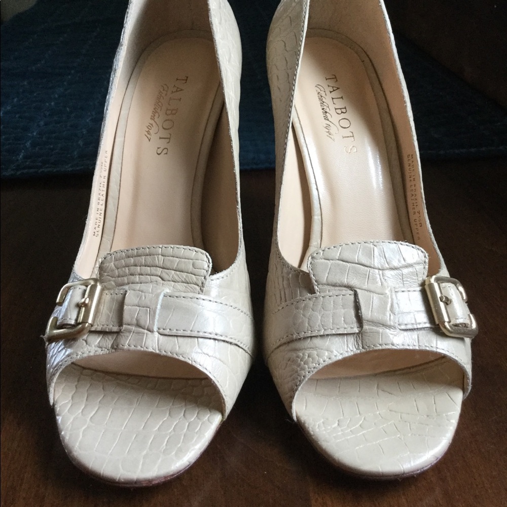 Embossed Leather Heels